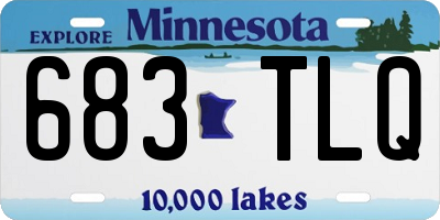 MN license plate 683TLQ