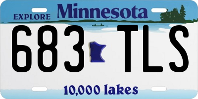 MN license plate 683TLS