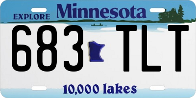 MN license plate 683TLT