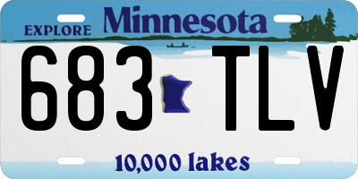 MN license plate 683TLV