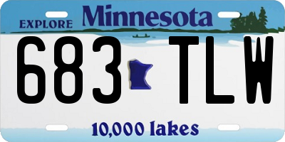 MN license plate 683TLW