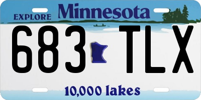 MN license plate 683TLX