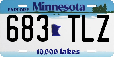 MN license plate 683TLZ