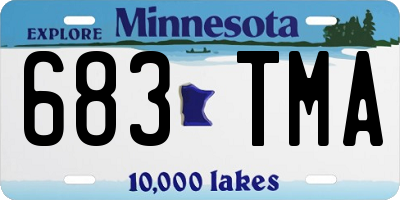 MN license plate 683TMA