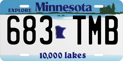 MN license plate 683TMB