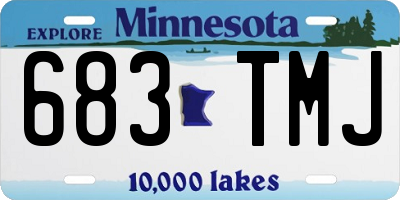 MN license plate 683TMJ