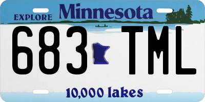 MN license plate 683TML