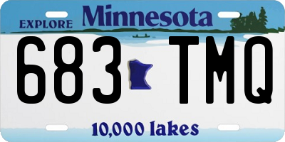 MN license plate 683TMQ