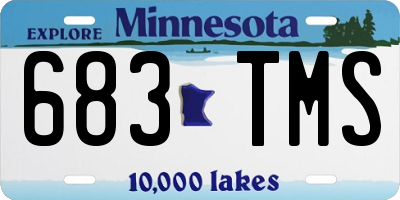 MN license plate 683TMS
