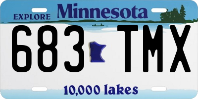 MN license plate 683TMX