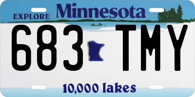 MN license plate 683TMY
