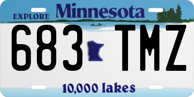 MN license plate 683TMZ
