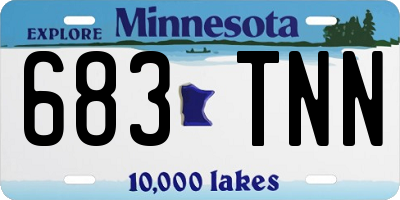 MN license plate 683TNN