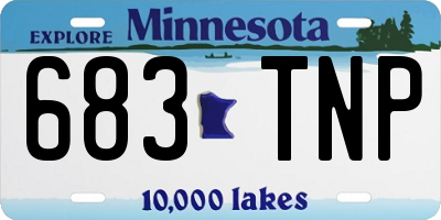 MN license plate 683TNP