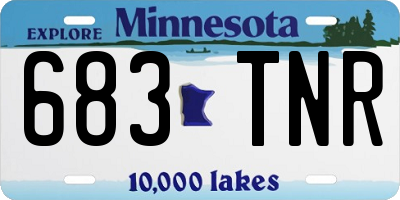 MN license plate 683TNR