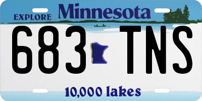 MN license plate 683TNS