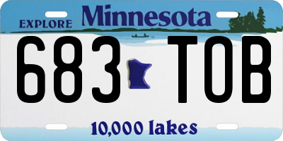 MN license plate 683TOB