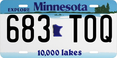 MN license plate 683TOQ