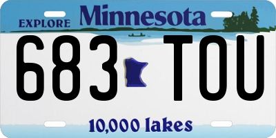 MN license plate 683TOU