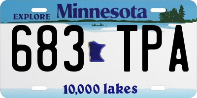 MN license plate 683TPA