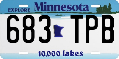 MN license plate 683TPB