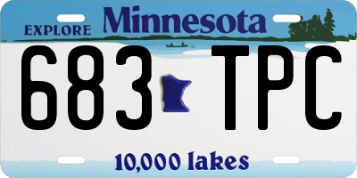 MN license plate 683TPC