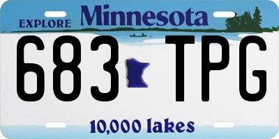 MN license plate 683TPG