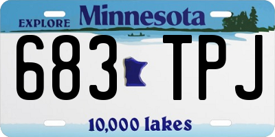 MN license plate 683TPJ