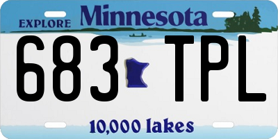 MN license plate 683TPL