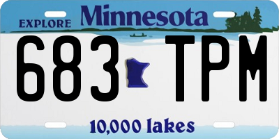 MN license plate 683TPM
