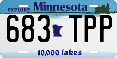 MN license plate 683TPP