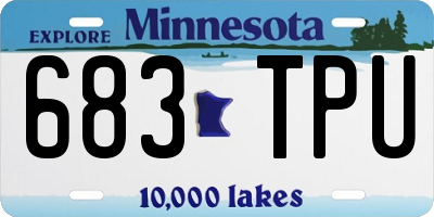MN license plate 683TPU