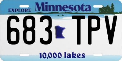 MN license plate 683TPV