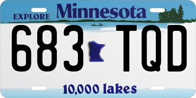 MN license plate 683TQD