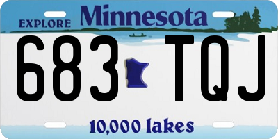 MN license plate 683TQJ