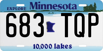 MN license plate 683TQP