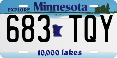 MN license plate 683TQY