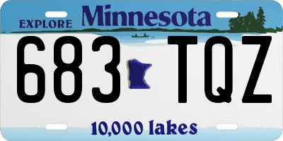 MN license plate 683TQZ