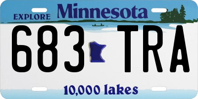 MN license plate 683TRA
