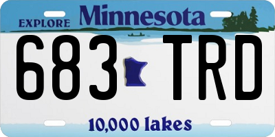 MN license plate 683TRD