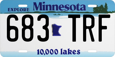 MN license plate 683TRF
