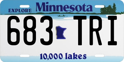 MN license plate 683TRI