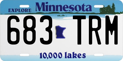MN license plate 683TRM