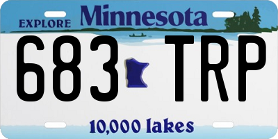 MN license plate 683TRP