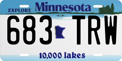MN license plate 683TRW