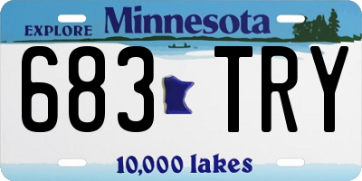 MN license plate 683TRY