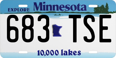 MN license plate 683TSE
