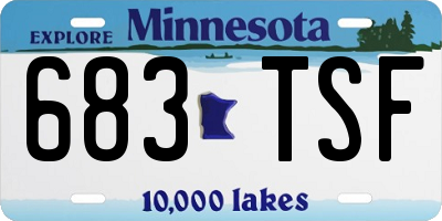 MN license plate 683TSF