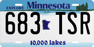 MN license plate 683TSR
