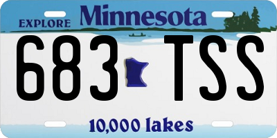MN license plate 683TSS
